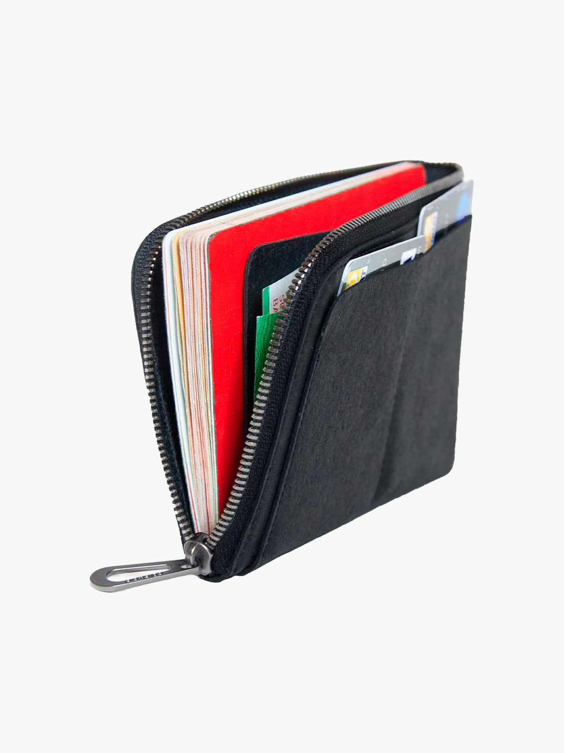 coteetciel Wallet Zippered Wallet L Recycled Leather Black côte&ciel US 29057