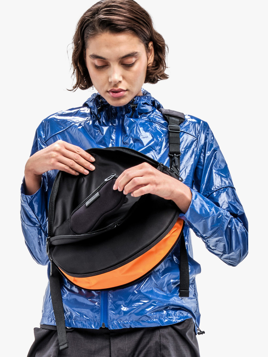 coteetciel Crossbody/Purse Black Hala S Sleek Black/Orange côte&ciel US 28853